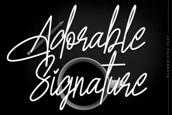 Adorable Signature: A Script Font for Editorial Design