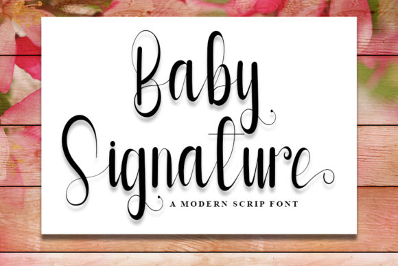 Baby Signature Font Review: A Delicate Script for Branding