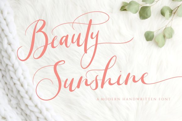 Beauty Sunshine: A Handwritten Font for Branding