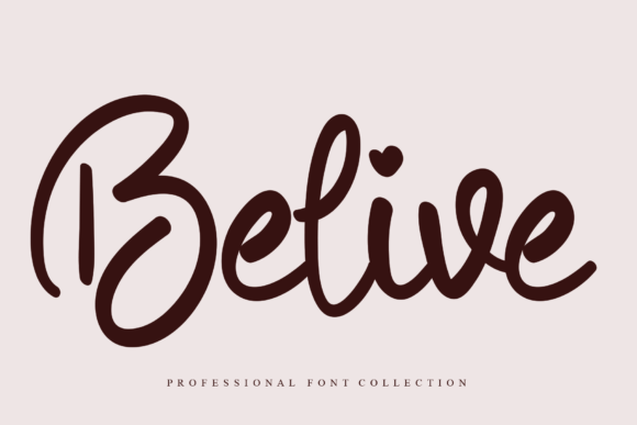 Belive: A Handwritten Font for Editorial Design