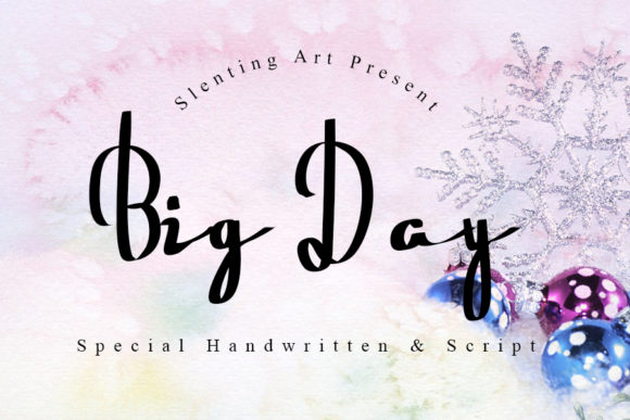 Big Day Font: Elevate Your Handmade Brand