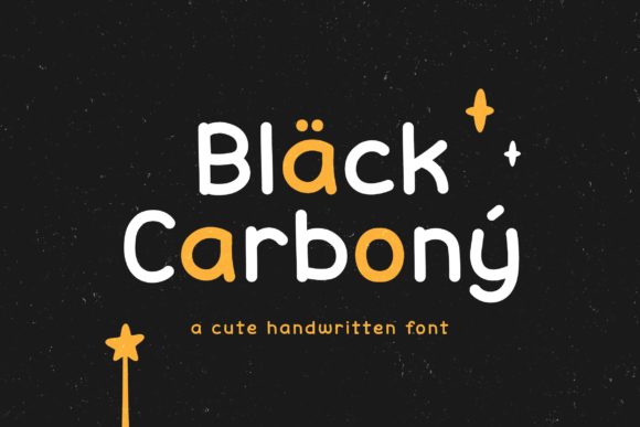 Black Carbony: A Sweet Handwritten Typeface for Branding