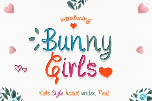 Bunny Girls: A Playful Handwritten Font for Editors