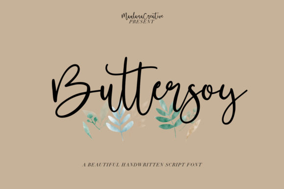 Buttersoy: A Handwritten Font for Polished Branding