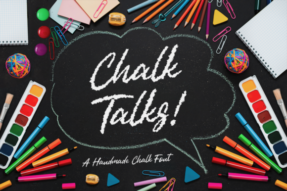 Chalk Talks: A Brushed Handwritten Font for Authentic Brands