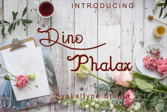 Dhino Phalax: A Script Font for Clear Campaigns