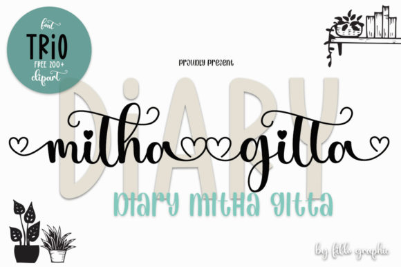 Diary Mithagitta Font for Business Branding