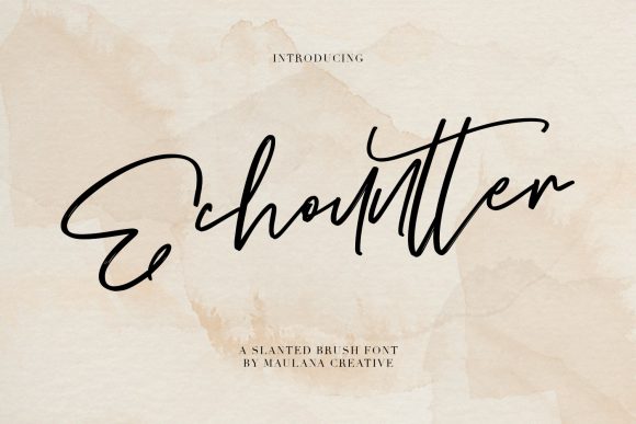 Echountter: A Handwritten Font for Makers