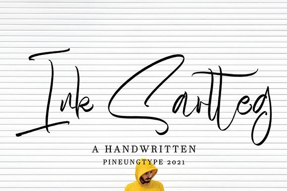 Ink Sartteg: A Handwritten Typeface for Editorial Warmth