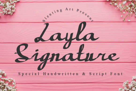 Layla Signature Font for Crafters