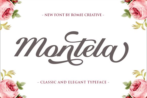 Montela: The Assertive Script Font for Crafters