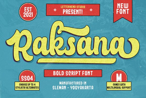 Raksana: The Bold Script Font for Strong Branding