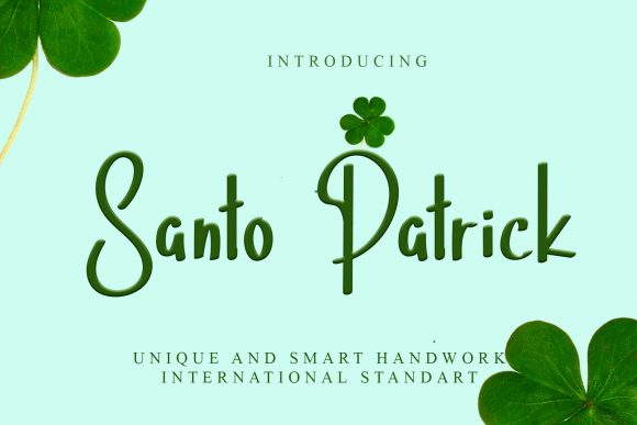 Santo Patrick: A Whimsical Script Font for Branding