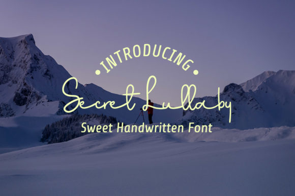 Secret Lullaby Font: A Minimal Handwritten Typeface for Editorial Design