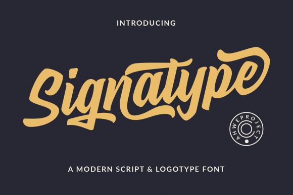 Signatype: A Handwritten Font for Digital Design