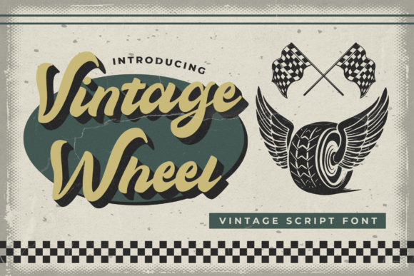 Vintage Wheel: A Script Font That Elevates Brand Identity